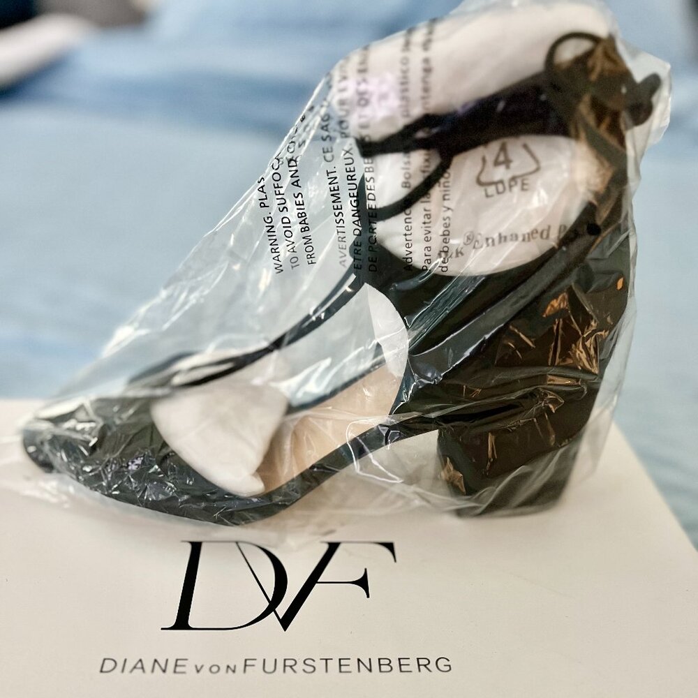 Diane Von Furstenberg - Priore Lace-Up Suede Block Heel Sandals - BRAND NEW